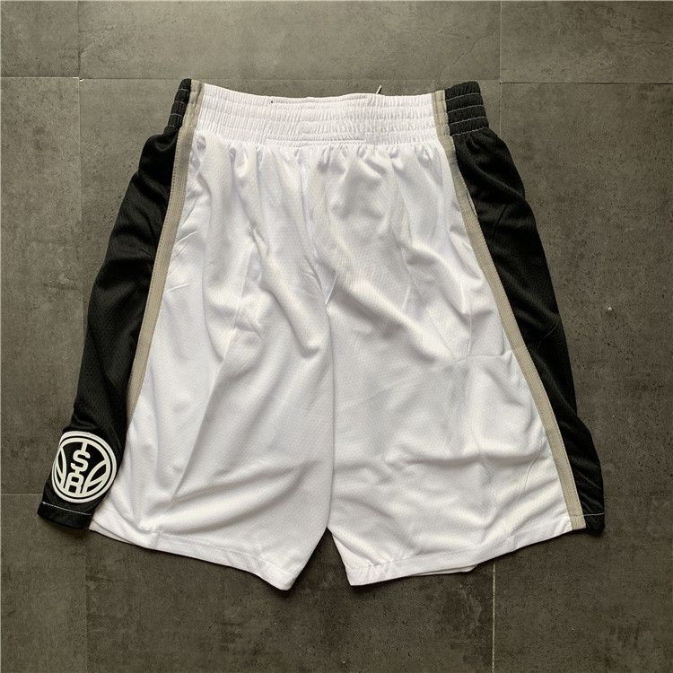 Men NBA San Antonio Spurs White Shorts 0416->utah jazz->NBA Jersey